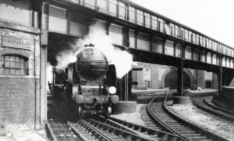 Train leaving Dover Western Docks