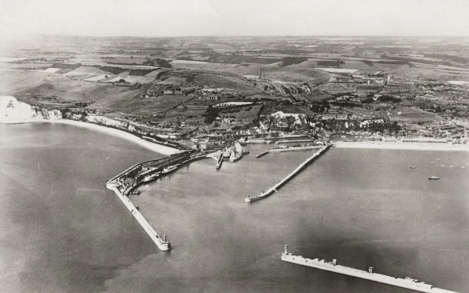 Dover Harbour from the air