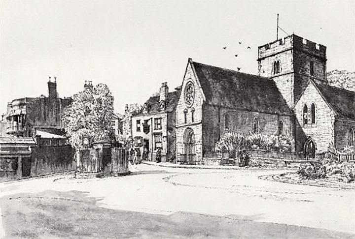 The White Horse and St James' Church