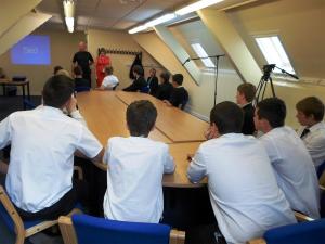 School pupils take part in sobering alcohol awareness session