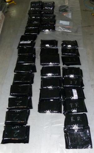 Cocaine seized from a cheese lorry at Dover