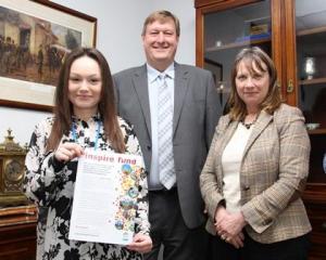 Molly Purvis (Inspire Fund apprentice), Cllr Keith Morris (DDC Cabinet Member) and Cllr Sue Chandler (Chairman of Dover District Council)