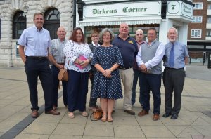 The trustees of LoveDover who are now working on plans for the future of Dickens Corner and are considering other properties which may be empty in the town centre.