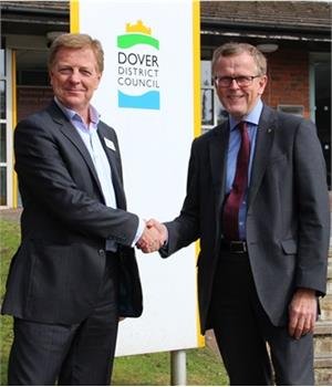 Martin Anderson, Capital Projects Director, Places for People Leisure (left) and Roger Walton, Director, Environment & Corporate Assets, DDC (right)