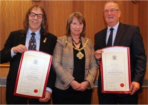 Paul Watkins and Jim Hood made Honorary Aldermen